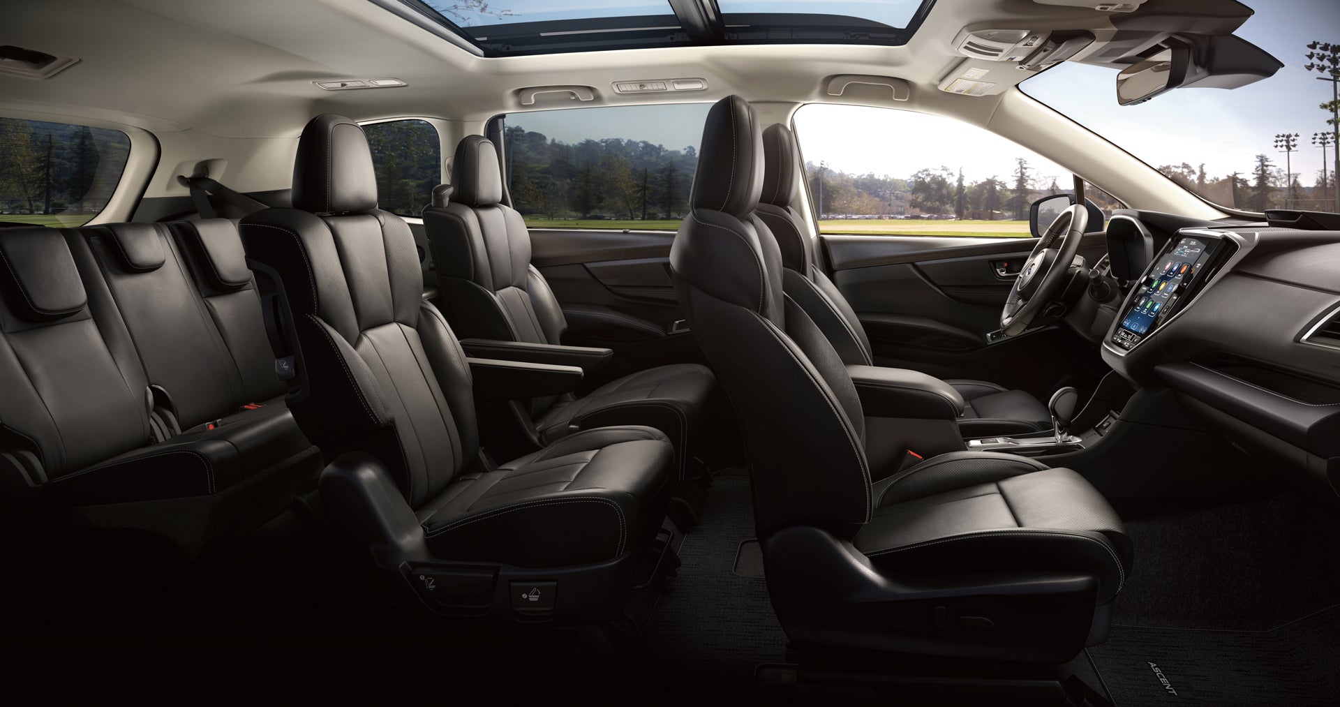2027 Subaru Ascent Limited 7-Passenger Shown in Slate Black Leather