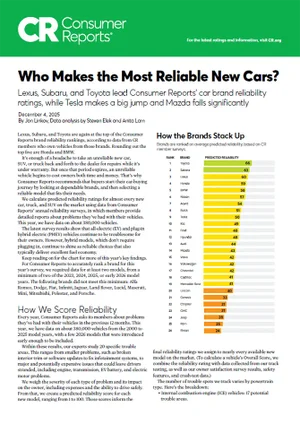 Who Makes the Most Reliable Cars | Sunset Hills Subaru in Sunset Hills MO