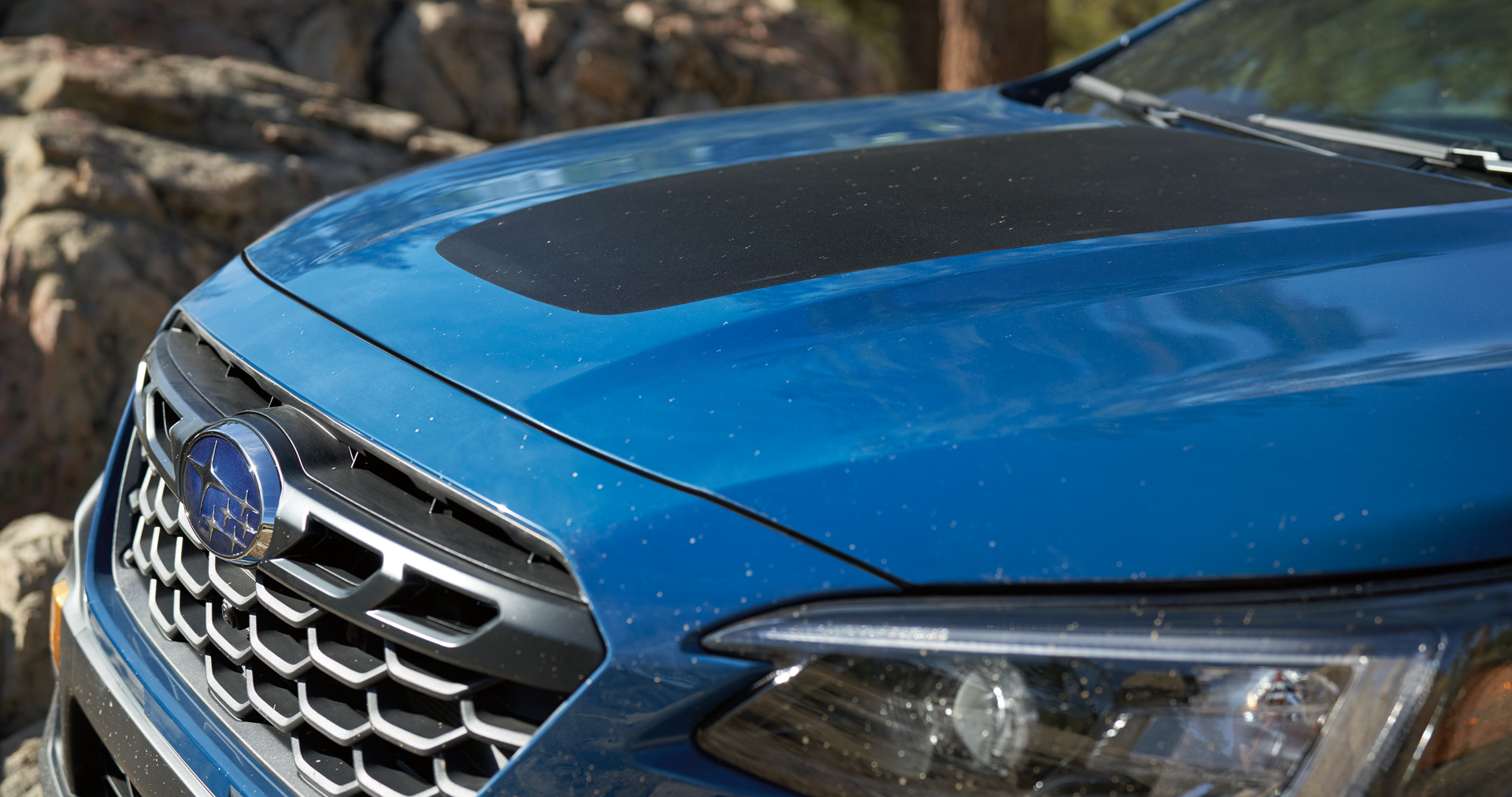A close-up of the anti-glare hood design of the 2023 Outback Wilderness. | Sunset Hills Subaru in Sunset Hills MO