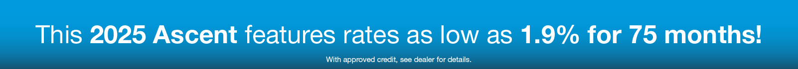 2025 Subaru Ascent Special Rate