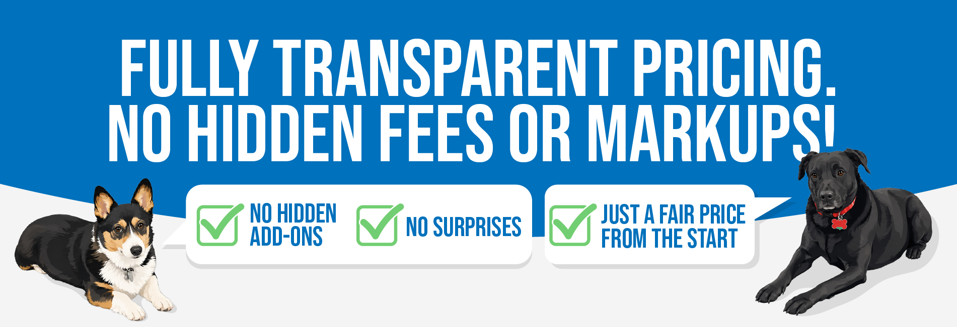Transparent pricing notice