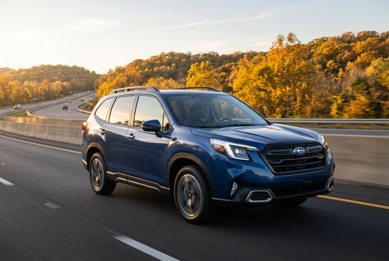 Subaru Forester Hybrid on a St. Louis Highway